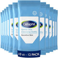 Cetaphil Cleansing Face & Body Wipes, Fragrance Free, 10ct, 12-Pack by Cetaphil