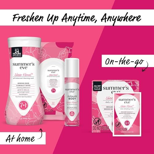 Summer's Eve Feminine Wash, Sheer Floral, Daily pH-Balanced Body Wash for Women, Feminine Care to Remove Vaginal Odor, Gynecologist Tested, 15 Fl Oz (Pack of 3) - Image 5