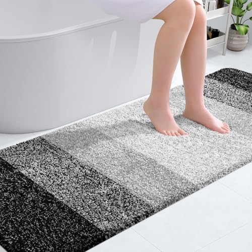 OLANLY Bathroom Runner Rug 70x20, Extra Soft Absorbent Microfiber Bath Rugs by OLANLY