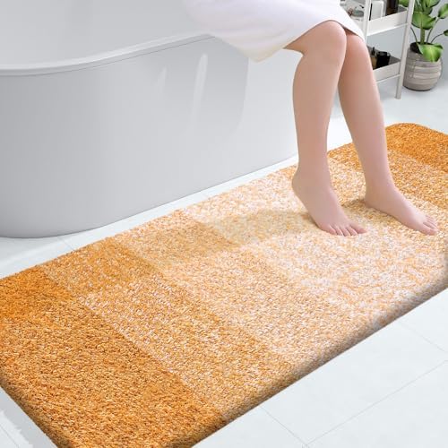 OLANLY Bathroom Runner Rug 54x24, Extra Soft Absorbent Microfiber Bath Rugs by OLANLY