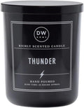 DW Home Thunder Scented Candle – Cedarwood, Birch & Bergamot Fragrance, 15 oz Double Wick Jar Candle, Long Burning Home Fragrance