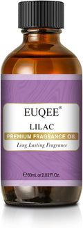 EUQEE Lilac Fragrance Oil, 60ml Premium Lilac Scented Oil Essential Oils with Glass Dropper for Diffusers, DIY Soap & Bath Bombs (2.02 Fl oz)