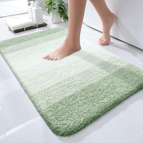 OLANLY Small Bathroom Rugs 24x16, Extra Soft Absorbent Microfiber Bath Rugs by OLANLY