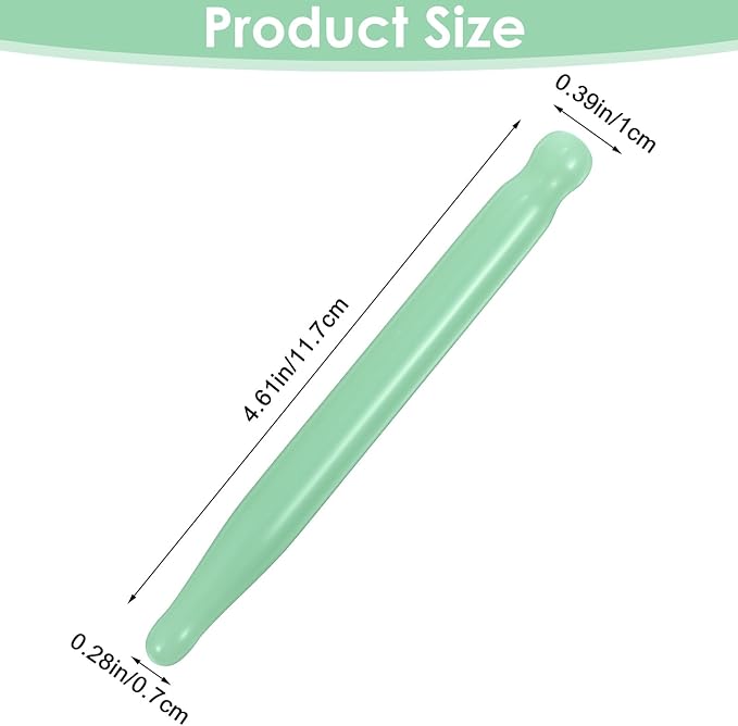 Ymapinc Jade Acupuncture Pen - Acupressure Massage Tool Gua Sha Set, Stone Acupen Facial Reflexology Tool for Muscle Release