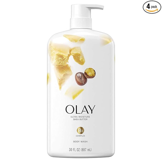Olay Ultra Moisture Body Wash with Shea Butter, 30 fl oz (Pack of 4)