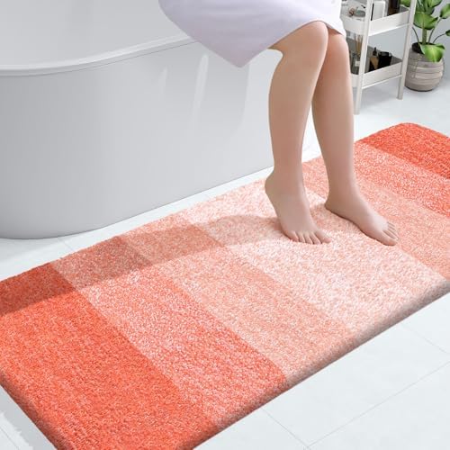 OLANLY Bathroom Runner Rug 54x24, Extra Soft Absorbent Microfiber Bath Rugs by OLANLY