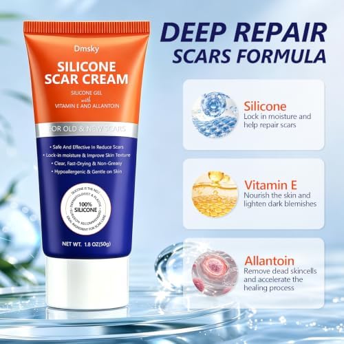 2Pcs Scar Cream,Advanced Silicone Scar Gel for Old & New Scars,100g(3.6OZ) - Image 3