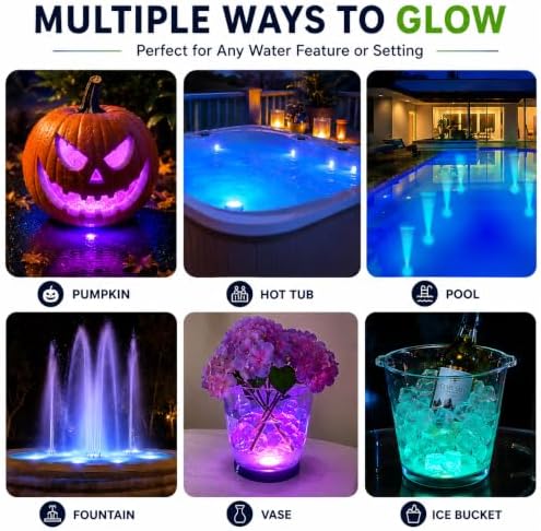 Underwater Remote Controlled LED Color Changing Light for Bathtub or spa - Battery Operated - Size 2.75 in. - Image 5
