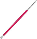 ISIS CUTELARIA Pusher and Stick Stainless Steel with Pink Silicone Cover (ISIS017)