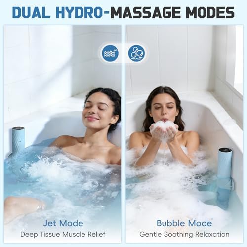 Upgraded Bath Jet SPA for Tub with Display Screen, Portable Handheld Bathtub Jet with Battery Level and Temperature Display, Bubble/Jet Two Mode, 8800mAh, IP67 Waterproof, 3 Adjustable Speeds - Image 5