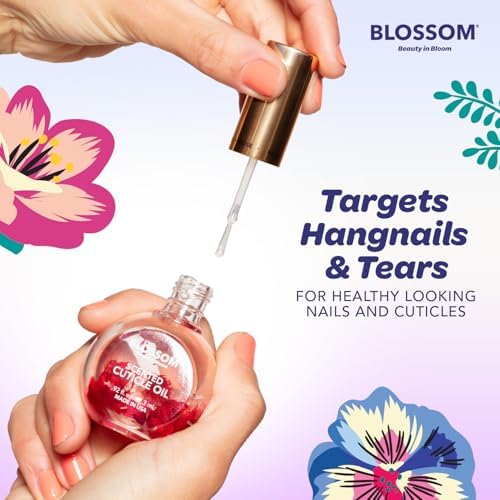 Blossom Cuticle Oil for Nails, Infused with Real Flowers, Grape, 0.5 fl. oz - Image 4