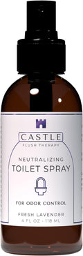 Castle Flush Therapy Neutralizing Toilet Spray | Odor Control: Mist Over the Water Surface, Go, Then Flush | Bathroom Freshening | Neutralizes Odors at the Source | Fresh Lavender | 4 oz