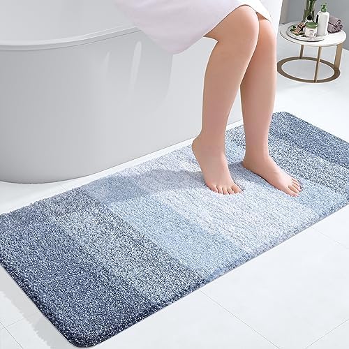 OLANLY Bathroom Runner Rug 47x20, Extra Soft Absorbent Microfiber Bath Rugs by OLANLY