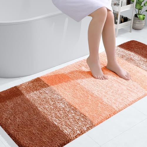OLANLY Bathroom Runner Rug 59x24, Extra Soft Absorbent Microfiber Bath Rugs by OLANLY