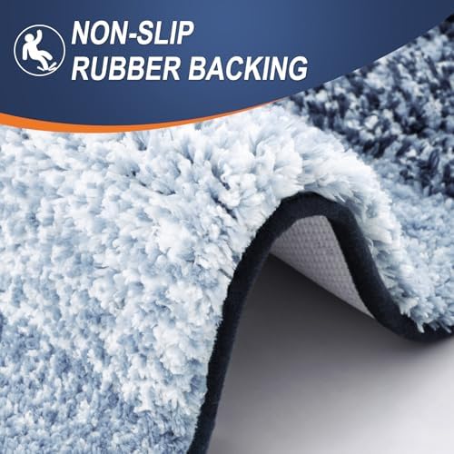 OLANLY Bathroom Runner Rug 47x17, Extra Soft Absorbent Microfiber Bath Rugs - Image 4