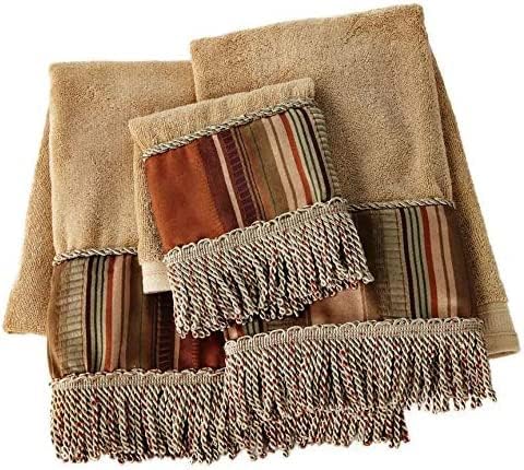 Zahari Home Contempo Modern Bathroom Towel Set - 3 Piece Set, Bath Towel, Hand Towel and Wash Towel - Classic Luxury Contemporary Decor - Beautiful Bath Ensemble - Unique Striped Pattern - Image 2