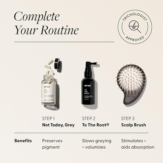 Arey The Scalp Brush | Ergonomic Scalp Massager for Circulation, Buildup Removal & Product Absorption | Gentle Daily Scalp Care for Healthier, Smoother Hair