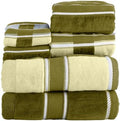 Lavish Home Bathroom Towels Set, Bathroom Accessories, Green, Set of 6 by LavishHomeCollection