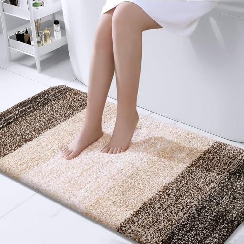 OLANLY Bathroom Runner Rug 44x24, Extra Soft Absorbent Microfiber Bath Rugs by OLANLY