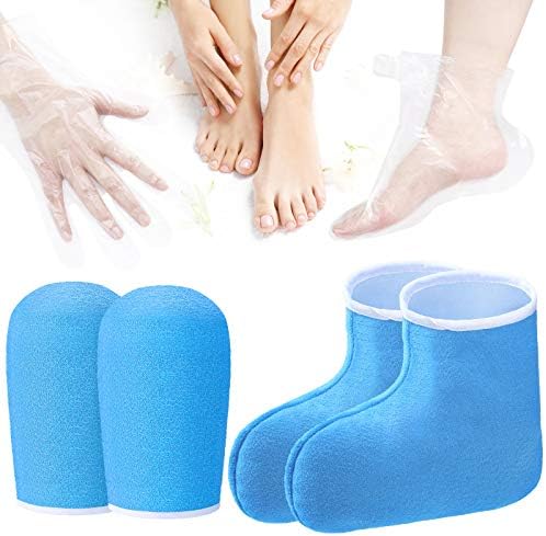 Geyoga 204 Pcs Paraffin Wax Bath Set with Cloth Gloves and Booties by Geyoga