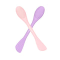 REVEX Pore Cleaning Brush,Face Scrubber,Exfoliating Pore Scrubber,2Pcs Silicone Face Mask Applicator,Mask Applicator Tool for Facial Mud,Face Brush for Women Men.(Pink+PurPle)