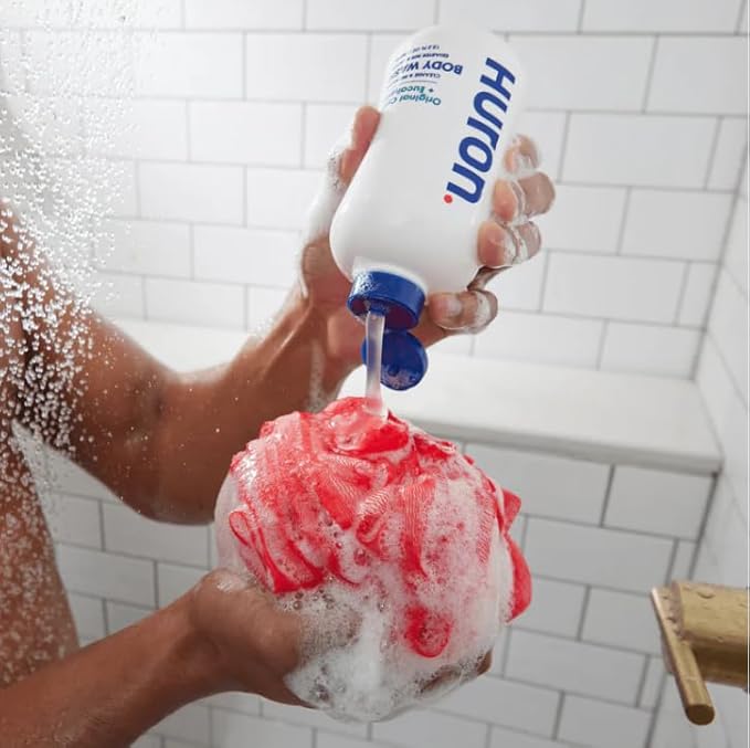 Huron Body Wash for Men and Women, Hydrating Daily Cleanser with Sea Salt + Driftwood Scent, Moisturizing Shower Gel, Non-Toxic, Phthalate-Free Clean Ingredients, 11.3 Fl Oz