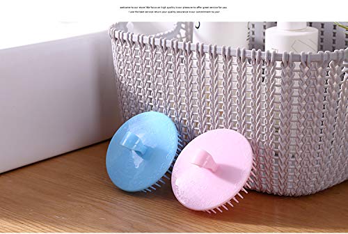 Aroveea Hair Scalp Brush Dandruff Cleaning Brush Shower Scalp Shampoo Brush Scalp Massager Pack of 4(Green and Yellow)