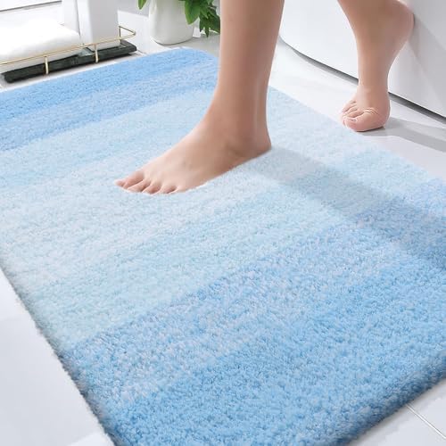 OLANLY Bathroom Rugs Mat 34x21, Extra Soft Absorbent Microfiber Bath Rugs by OLANLY