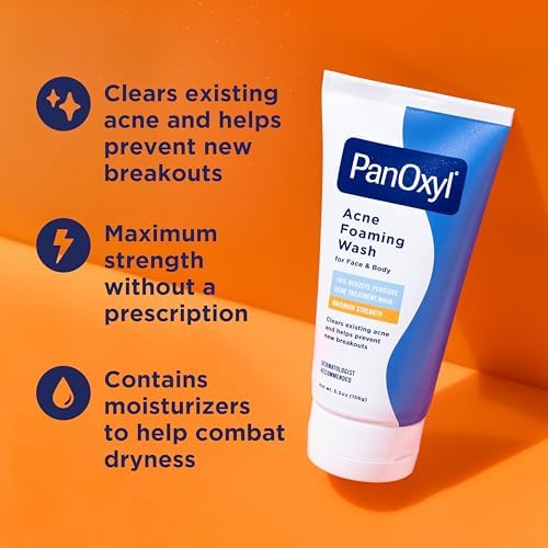 PanOxyl Acne Foaming Wash, 10% Benzoyl Peroxide, 5.5 oz, Pack of 2 - Image 2