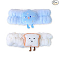 PERFECTSIGHT Spa Headband for Washing Face, Cute Hair Band for Washing Face Shower Yoga Sports Beauty Skincar Party, Soft Fluffy Makeup Headband, Kawaii Facial Headbands for Woman Girls