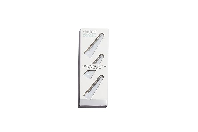 StackedSkincare Dermaplaning Replacement Blades – 3 Pack Face Razor Refills