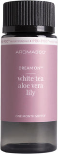 Aroma360 Dream On Pro Pod Fragrance Oil Blend | Hotel Inspired Luxury Essential Oil Diffuser | Aromatherapy Scent Diffuser Oil | White Tea, Aloe Vera, Ginger 1.7 fl oz, 50 mL