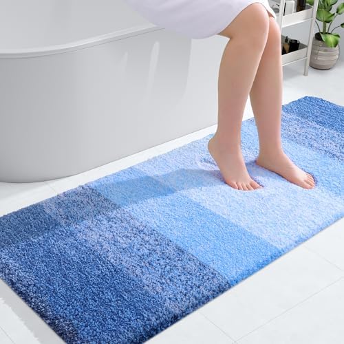 OLANLY Bathroom Runner Rug 54x24, Extra Soft Absorbent Microfiber Bath Rugs by OLANLY