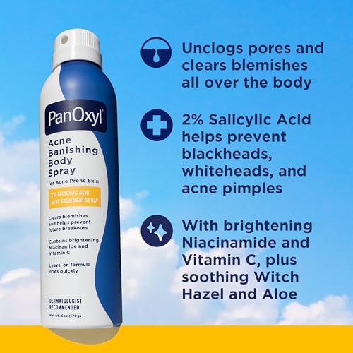 PanOxyl Acne Banishing Body Spray, 2% Salicylic Acid, For Body, 6 oz - Image 2