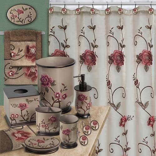 Zahari Home Larrisa Floral Bathroom Rug Luxury Bath Rug Washable Contemporary Decor Beautiful Shower Mat Unique Design Stylish Non Slip Shower Mat Flower Bath Rug Bath Shower Tub Decor - Image 6
