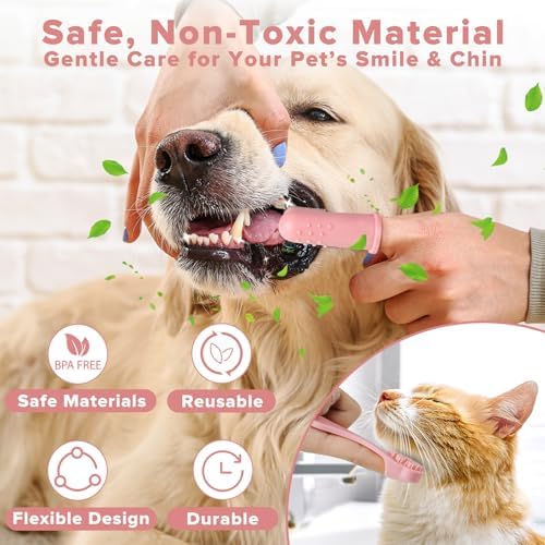 6PCS Grooming & Bath Supplies for Dogs, Cats | Dog Washing Gloves | Dog Bath Brush | Dog Shower Brush | Pet Grooming Gloves | Dog Grooming kit | Pet Supplies for Showerhead & Sprayer (Light Pink) - Image 6