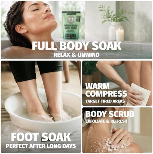 Coach Soak Magnesium Bath Soak - 3 lb, Tea Tree & Rosemary Bath Salts - Image 4