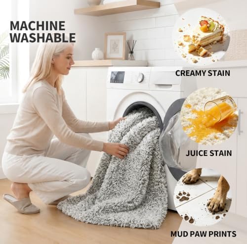 ILANGO Bathroom Rugs 30" × 20", Extra Soft Absorbent Microfiber Bath Rugs - Image 3