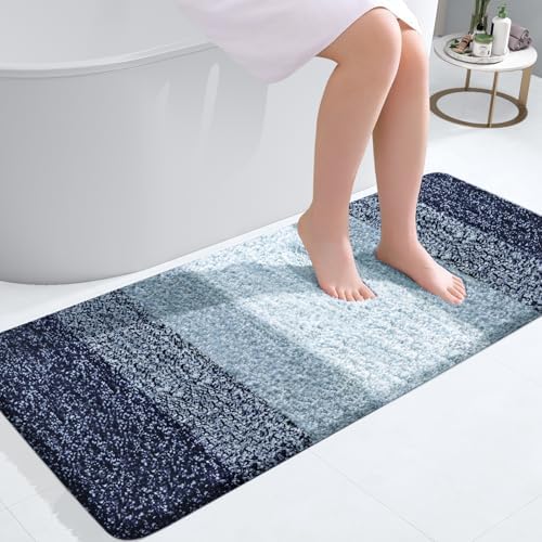 OLANLY Bathroom Runner Rug 47x20, Extra Soft Absorbent Microfiber Bath Rugs by OLANLY
