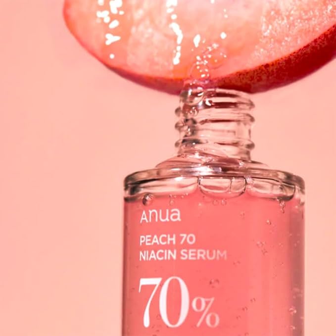 Anua Peach 70 Niacinamide Serum, Daily Glow Serum For Face, Skin Tone & Dullness Care with Vitamin B12, Lightweight, Hydrating For Glass Skin Effect, Korean Skin Care, 1.01 fl.oz