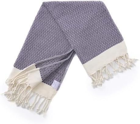 BAY LAUREL Turkish Hand Towel – Pack of 2 | Soft & Absorbent Decorative Towels for Bathroom, Hand, Face, Hair, Gym, Yoga, SPA, Kitchen & Tea | Boho Decor (Purple, Diamond 15x26 Inches (Set of 2) - Image 3