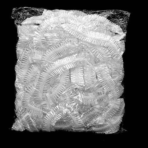 Disposable Shower Cap,100 Pcs Plastic Shower Caps Large Thick Elastic Bath Cap For Women Spa,Home Use,Hotel and Hair Salon