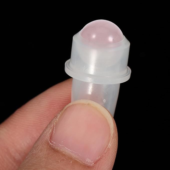 NOLITOY 6Pcs Essential Oil Roller Balls Inserts, Natural Gemstone Aromatherapy Roller Inserts for 0.34 oz (10ml) Glass Bottles