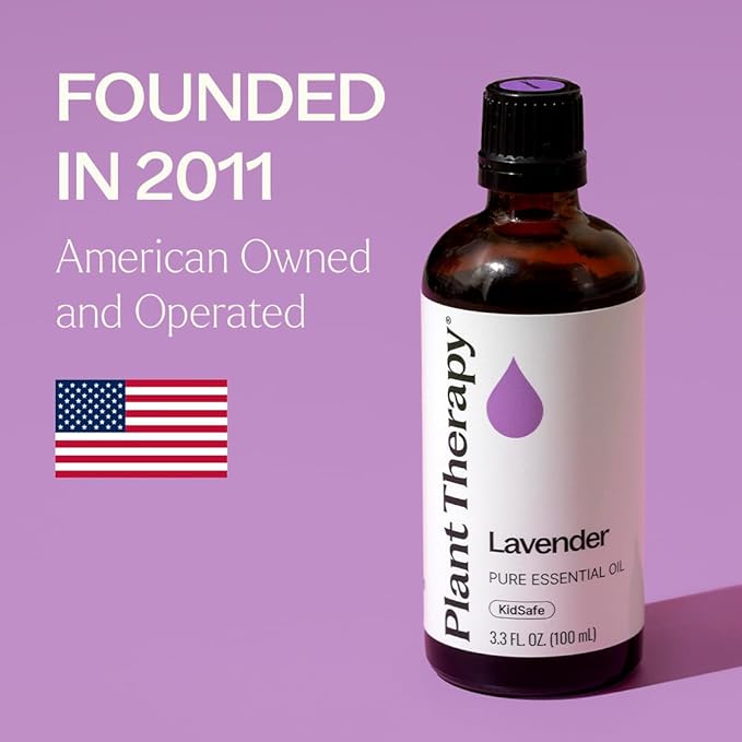 Plant Therapy Lavender Essential Oil 100% Pure, Undiluted, Natural Aromatherapy, Therapeutic Grade 30 mL (1 oz) (Pack of 2)