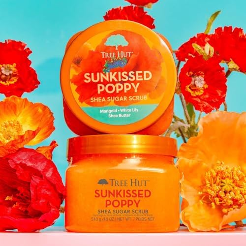 Tree Hut Shea Sugar Scrub, Sunkissed Poppy, 18 oz - Image 5
