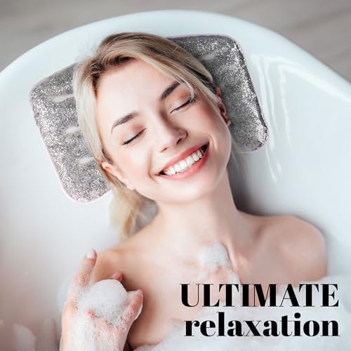 Glitter Gel Cooling Spa Pillow -Bathtub & Hot Tub Relaxation Cushion (Pack of 2) - Image 6