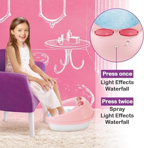 Kids Foot Spa Kit for Girls Ages 6-12, Nail Art Set, Birthday Gift - Image 5