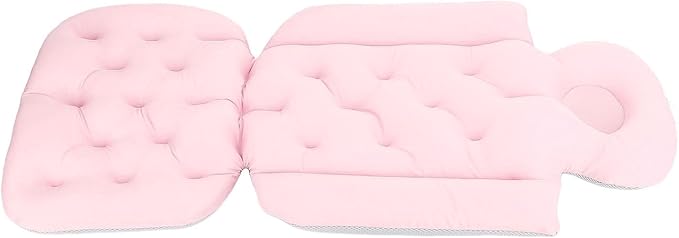 Full Body Bath Pillow for Bathtub Adult Tub Pillow Cushion for Bath for Headrest Neck Support (Pink)