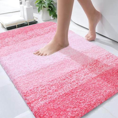 OLANLY Bathroom Rugs Mat 34x21, Extra Soft Absorbent Microfiber Bath Rugs by OLANLY