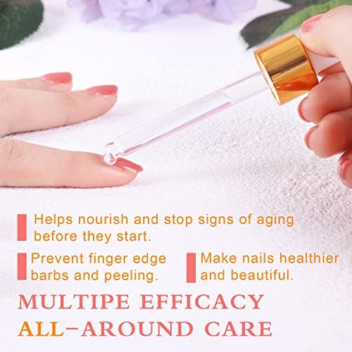 Nail Cuticle Oil, 2Pcs 30ml Lemon & Orange Cuticle Oil Set Nail Growth Oil with Vitamin E, Jojoba Oil Natural Plant-based Cuticle Oil for Nails Smoothing, Nourishing, and Moisturizing - Image 6